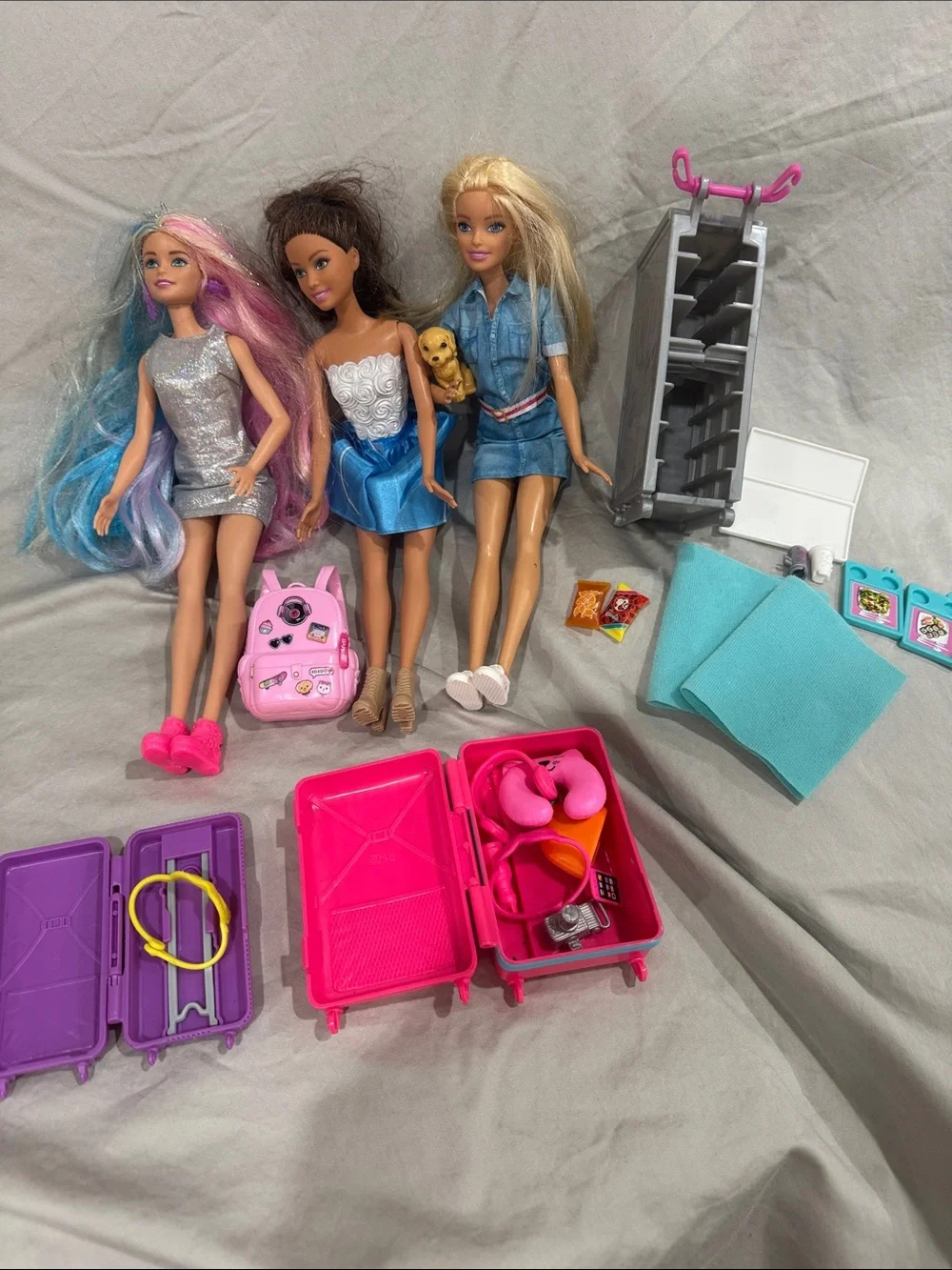 Barbie Pink & Teal Jetliner Playset & Accessories